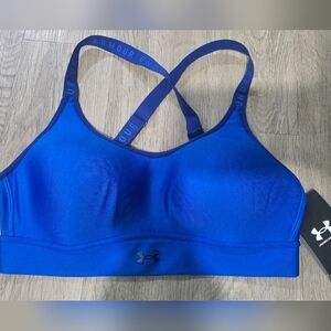 Under Armour Women’s Blue Seamless High-Support Sports Bra Size Medium